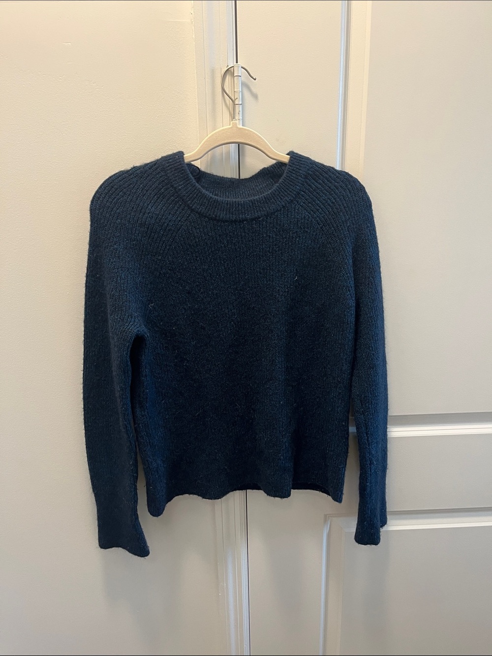 COS Dark Teal Crewneck Sweater
